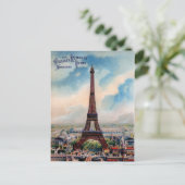 Paris Eiffelturm Postkarte (Stehend Vorderseite)