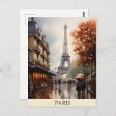 Paris | Eiffelturm Postkarte (Vorne/Hinten)