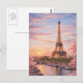 Paris - Eiffelturm Postkarte (Vorne/Hinten)