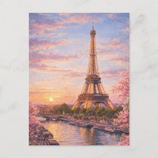 Paris - Eiffelturm Postkarte (Vorderseite)