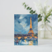 Paris Eiffelturm Postkarte (Stehend Vorderseite)