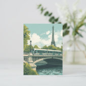 Paris Eiffelturm Postkarte (Stehend Vorderseite)
