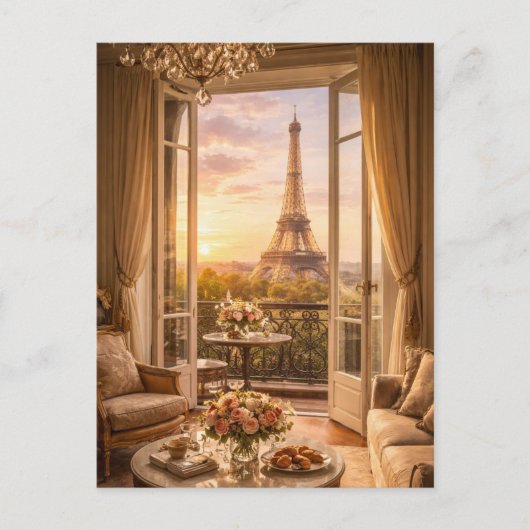 Paris - Eiffelturm Postkarte (Vorderseite)