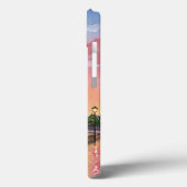 Paris Eiffelturm: Romantischer Wasserfarben-Sonnen Case-Mate iPhone Hülle (Rückseite / Links)
