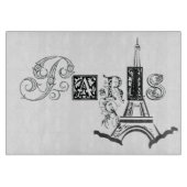 Paris-Eiffelturm Schneidebrett (Vorderseite)