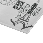 Paris-Eiffelturm Schneidebrett (Ecke)