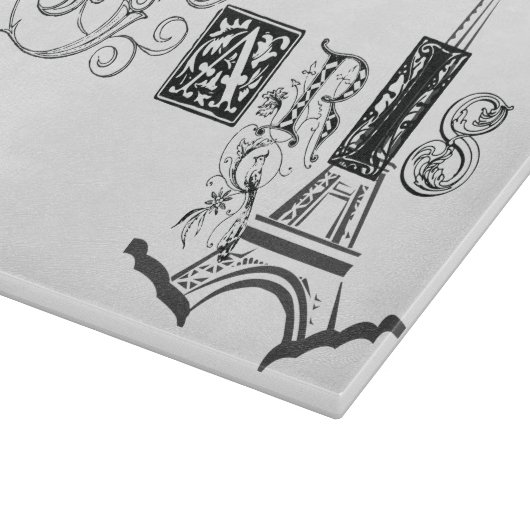 Paris-Eiffelturm Schneidebrett (Ecke)