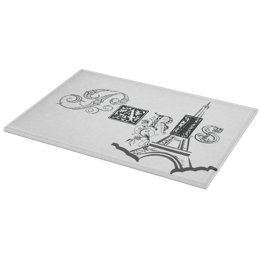 Paris-Eiffelturm Schneidebrett (Ecke)