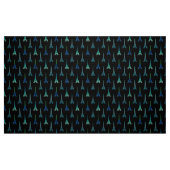 Paris-Eiffelturm-Schwarz-blaues Grün-Gewebe Stoff (Fat Quarter (45,7 x 55,9 cm))