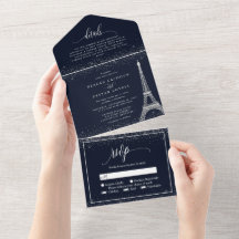 Paris Eiffelturm Silberner Glitzer Sparkle Wedding