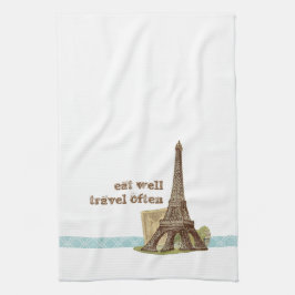 Paris-Eiffelturm-Tee-Geschirrtuch Handtuch