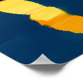 Paris Eiffelturm und Brücke im Abstrakten Fauvist Poster (Ecke)