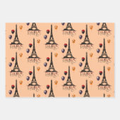 Paris, Eiffelturm und Halloween Balloons Gotik Geschenkpapier Set (Vorderseite 2)