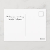 Paris, Eiffelturm und Halloween Balloons Gotik Postkarte (Rückseite)