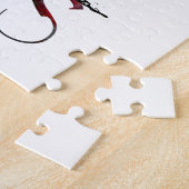 Paris, Eiffelturm und Rotes Herz Puzzle (Seite)