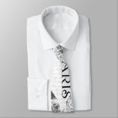 Paris Eiffelturm und Scrolls Krawatte (Gebunden)