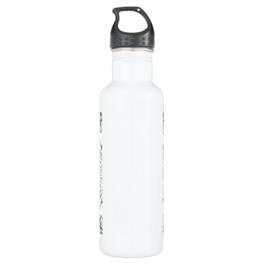 Paris Eiffelturm und Scrolls Trinkflasche (Rückseite)