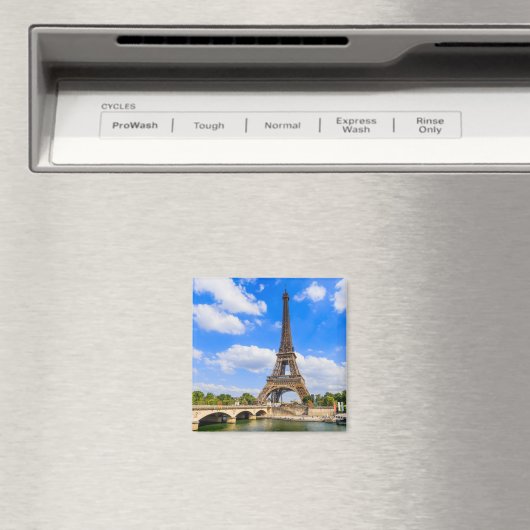Paris, Eiffelturm und Seine, Frankreich. Magnet (In Situ (Geschirrspüler))