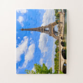 Paris, Eiffelturm und Seine, Frankreich. Puzzle (Vertikal)