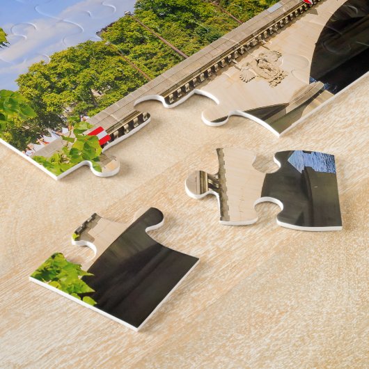 Paris, Eiffelturm und Seine, Frankreich. Puzzle (Seite)