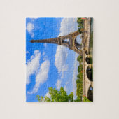 Paris, Eiffelturm und Seine, Frankreich. Puzzle (Vertikal)