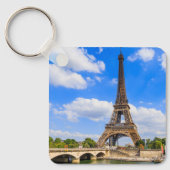 Paris, Eiffelturm und Seine, Frankreich. Schlüsselanhänger (Vorderseite)