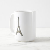 Paris: Eiffelturm: Vektorzeichnen: Kaffeetasse (Vorderseite Links)