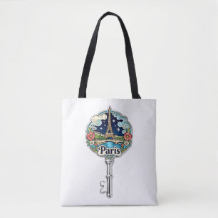 Paris Eiffelturm Vintage Schlüssel Souvenir-Tasche Tasche