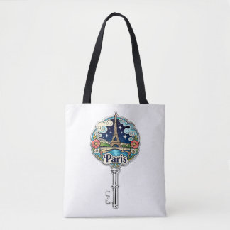Paris Eiffelturm Vintage Schlüssel Souvenir-Tasche Tasche