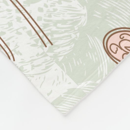 Paris-Eiffelturm-wunderliches Rosa Fleecedecke (Ecke)