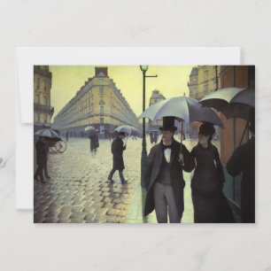 Paris, ein Regentag von Gustave Caillebotte Einladung