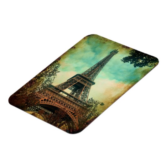 Paris, ein Vintager Eiffelturm Magnet (Linke Seite)