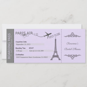 Paris-Einladung, Paris-Motto-Party, Geburtstag Einladung