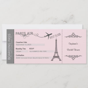 Paris-Einladung, Paris-Themen-Einladung, Benutzerd Einladung