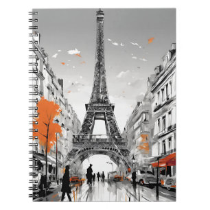 Paris Elegance Notebook - Eiffel Tower City Notizblock