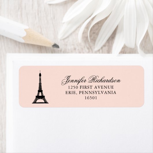 Paris Elegance Rosa mit Eiffelturm (Insitu)