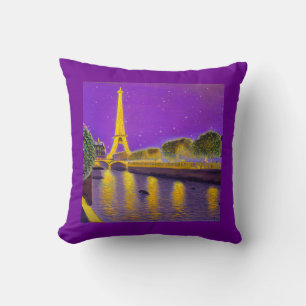 Paris entlang der Seine unter den Sternen Kissen