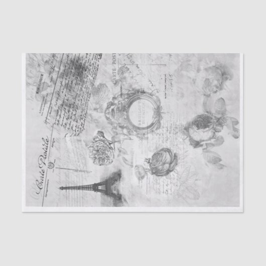 Paris-Ephemeride Seidenpapier (Vorderseite)