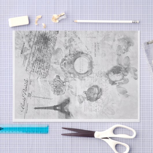 Paris-Ephemeride Seidenpapier (Handwerk)