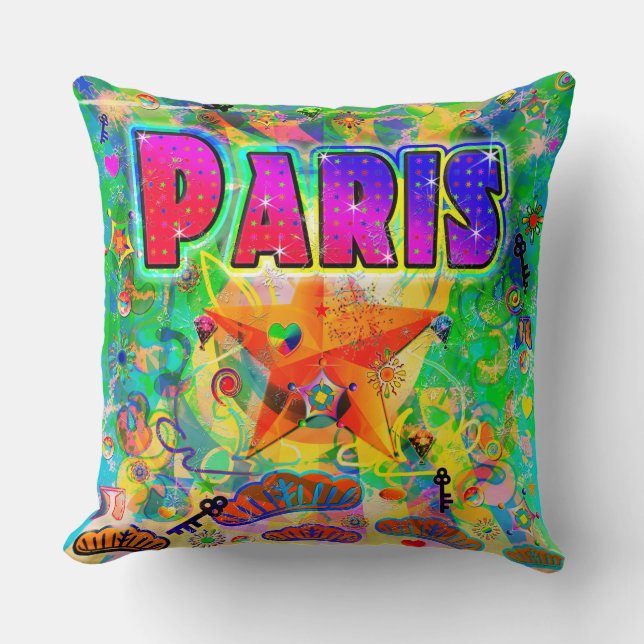 Paris Epoch Hour Pillow Kissen (Vorderseite)