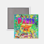 Paris Epoche-Stunden-Magnet Magnet (Vorderseite/Rückseite)
