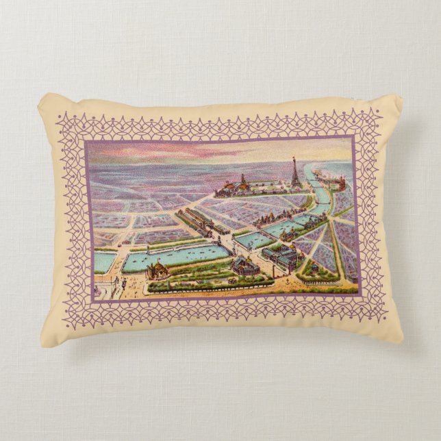 Paris Expo 1900 Pillow Dekokissen (Vorderseite)
