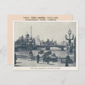Paris Expo 1900, Pont des invalides et Rue des nat Postkarte (Vorne/Hinten)