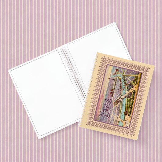 Paris Expo 1900 Spiral Notebook Notizblock