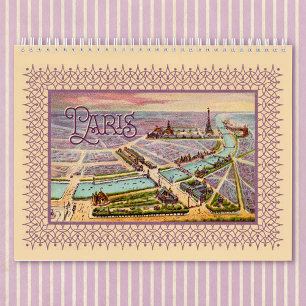 Paris Expo 1900 Spiral Notebook Notizblock