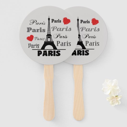 Paris Fächer (Vorne und Hinten)