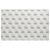 Paris-Fahrrad Forgetmenot Gewebe Stoff (Fat Quarter (45,7 x 55,9 cm))