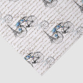 Paris-Fahrrad Forgetmenot Seidenpapier (Ausschnitt)