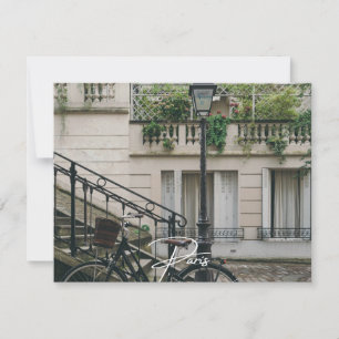 Paris Fahrrad (Paris) Feiertagskarte
