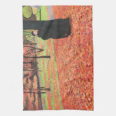 Paris Falling Blätter Diskotuch Geschirrtuch (Vertikal)